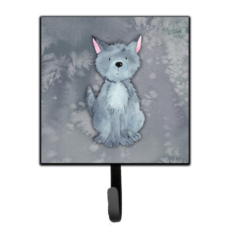 Carolines Treasures Wolf Watercolor Leash or Key Holder BB7398SH4